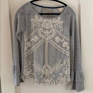 Altar’d State lace ruffle top